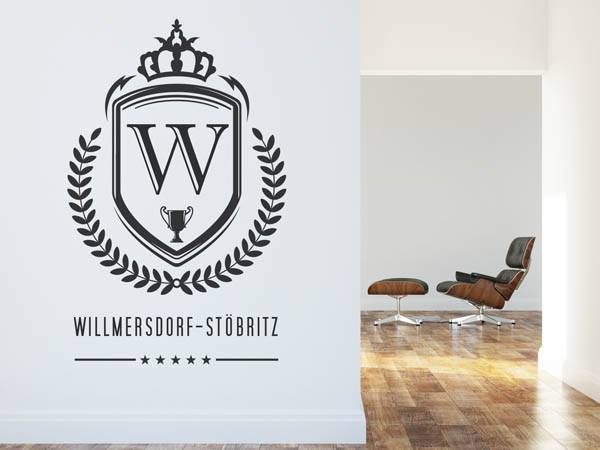 Wandtattoo Willmersdorf-Stöbritz Wappen
