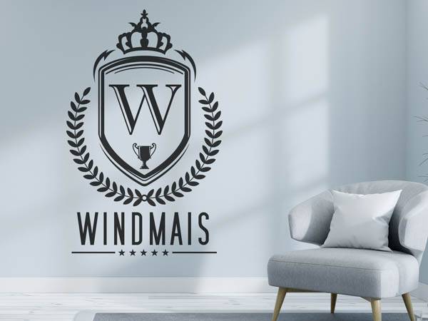 Wandtattoo Windmais Wappen