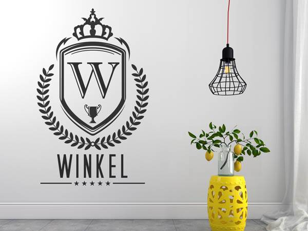 Wandtattoo Winkel Wappen