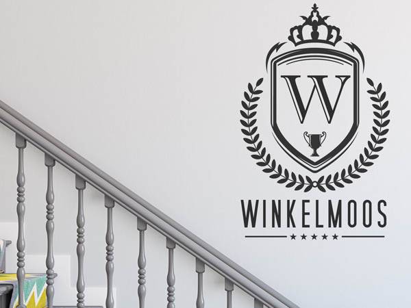 Wandtattoo Winkelmoos Wappen