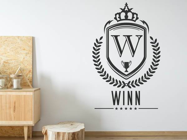 Wandtattoo Winn Wappen