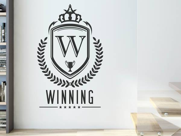 Wandtattoo Winning Wappen
