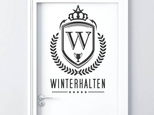 Wandtattoo Winterhalten Wappen