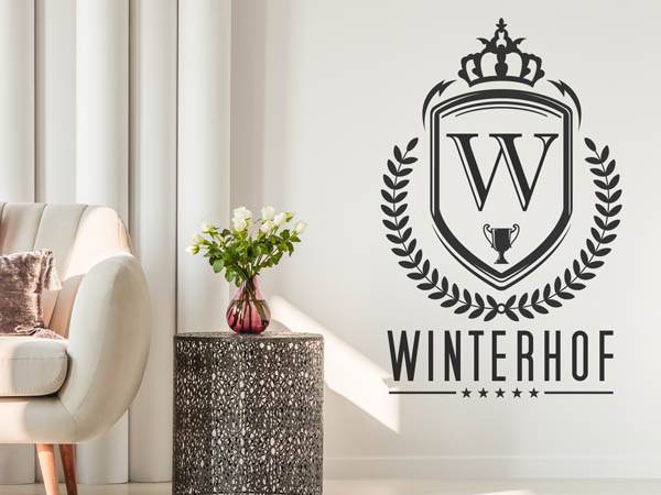 Wandtattoo Winterhof Wappen