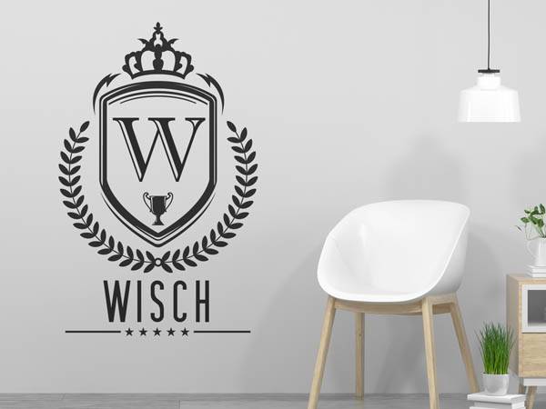 Wandtattoo Wisch Wappen