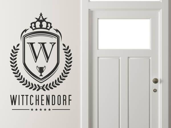 Wandtattoo Wittchendorf Wappen