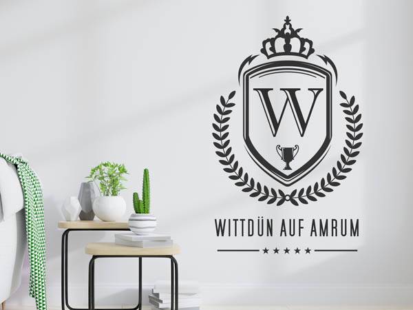 Wandtattoo Wittdün auf Amrum Wappen