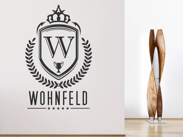 Wandtattoo Wohnfeld Wappen
