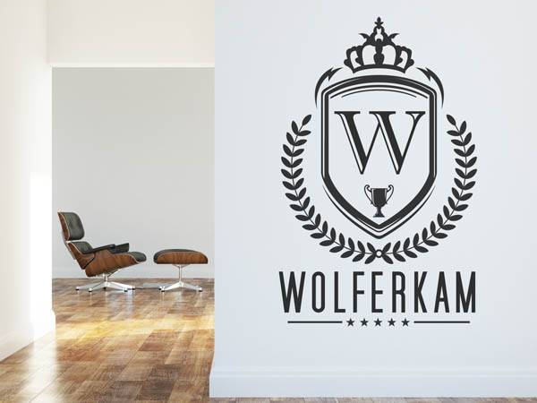 Wandtattoo Wolferkam Wappen