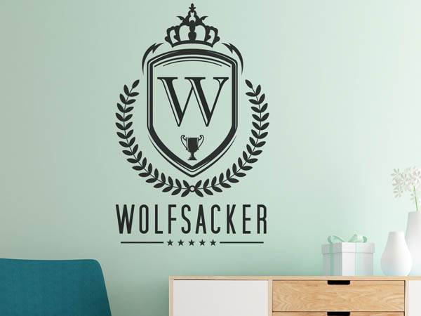 Wandtattoo Wolfsacker Wappen