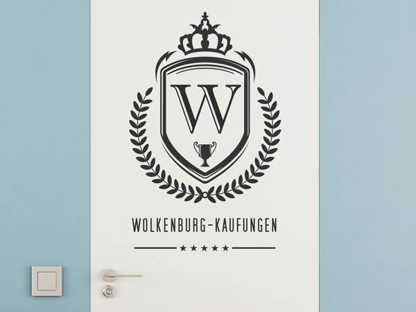 Wandtattoo Wolkenburg-Kaufungen Wappen