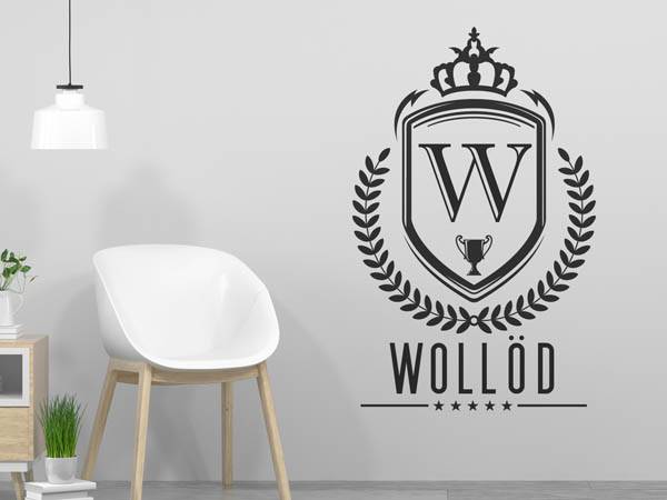 Wandtattoo Wollöd Wappen