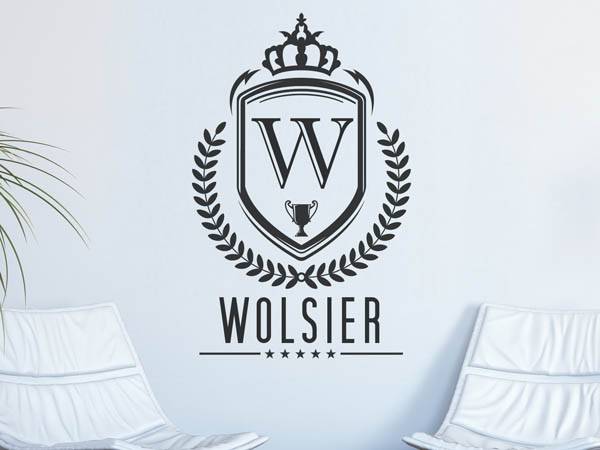 Wandtattoo Wolsier Wappen