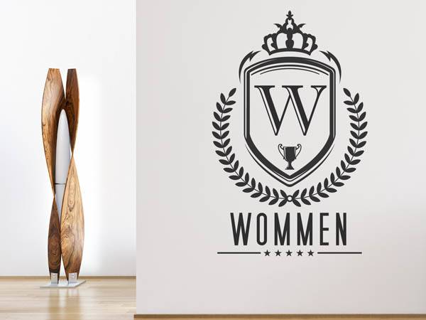 Wandtattoo Wommen Wappen