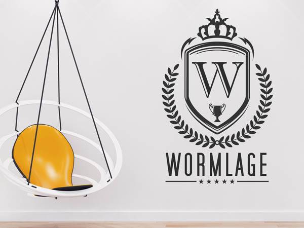 Wandtattoo Wormlage Wappen