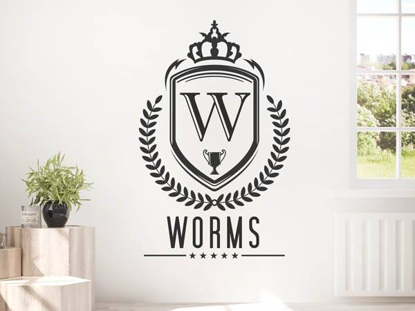 Wandtattoo Worms Wappen