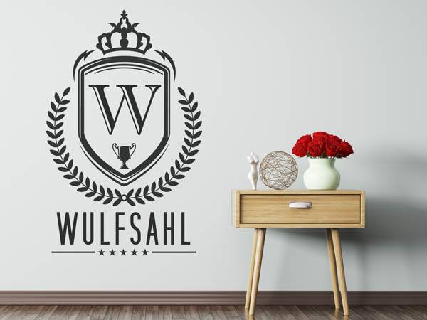Wandtattoo Wulfsahl Wappen