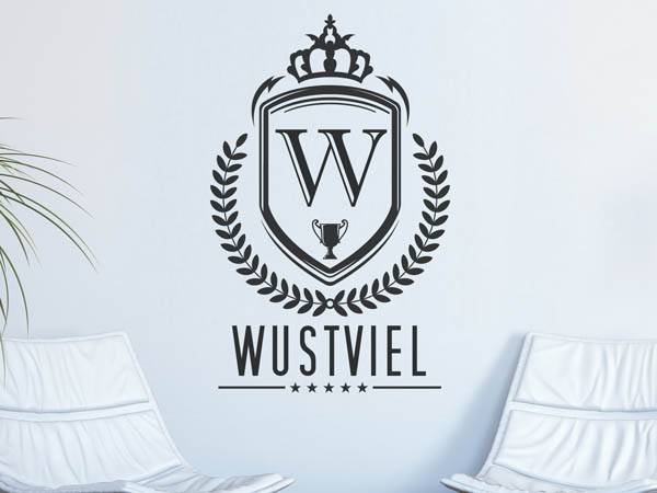 Wandtattoo Wustviel Wappen
