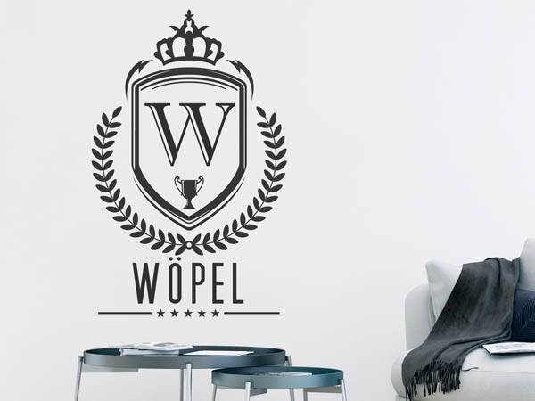 Wandtattoo Wöpel Wappen