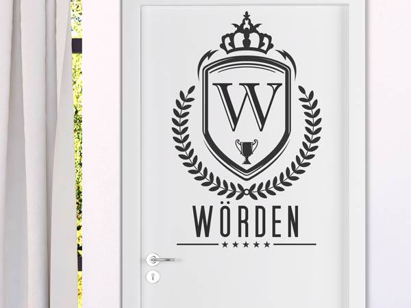 Wandtattoo Wörden Wappen
