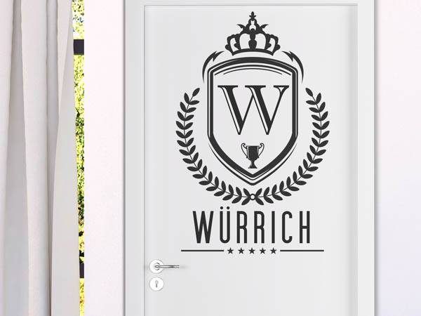 Wandtattoo Würrich Wappen