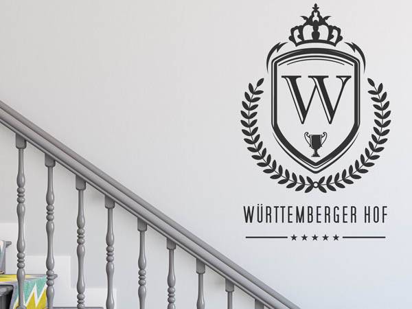 Wandtattoo Württemberger Hof Wappen