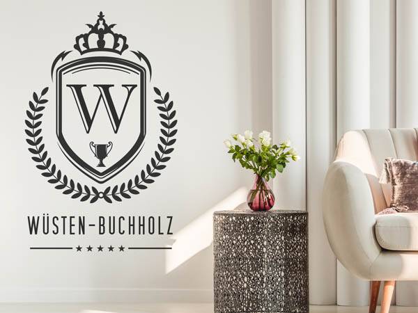 Wandtattoo Wüsten-Buchholz Wappen