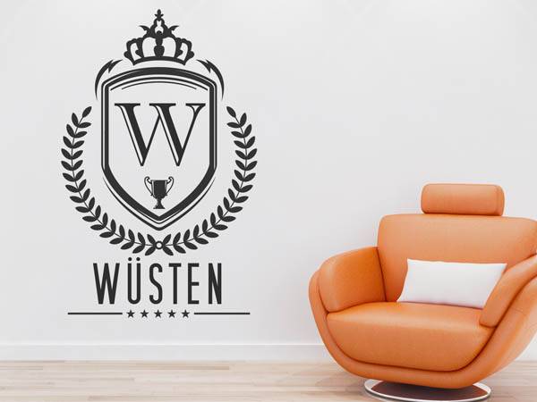Wandtattoo Wüsten Wappen