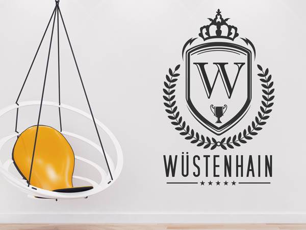 Wandtattoo Wüstenhain Wappen