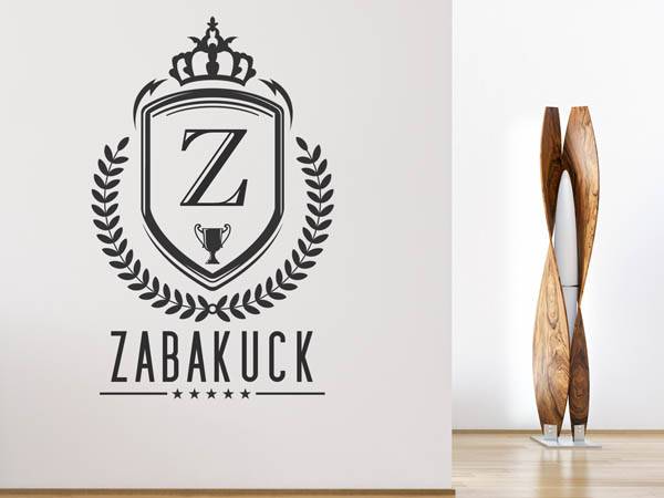 Wandtattoo Zabakuck Wappen