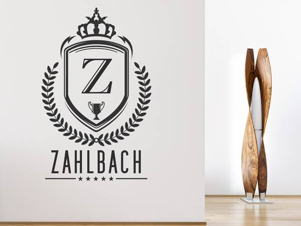 Wandtattoo Zahlbach Wappen