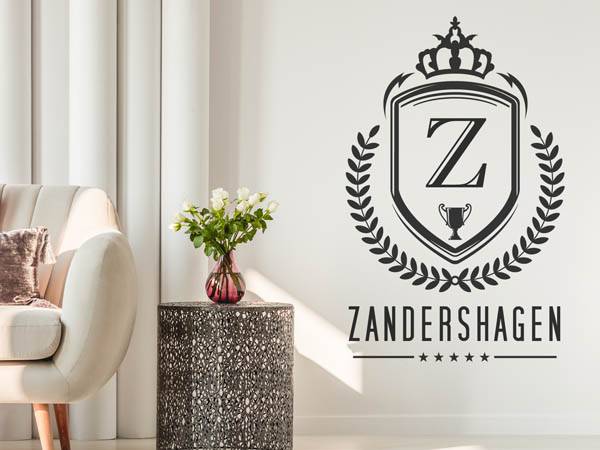 Wandtattoo Zandershagen Wappen