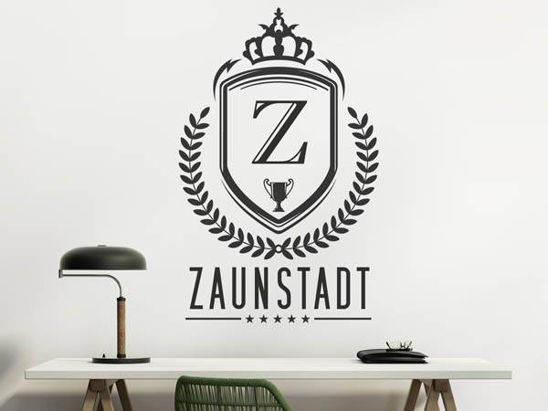 Wandtattoo Zaunstadt Wappen