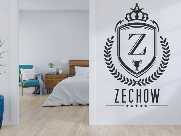 Wandtattoo Zechow Wappen