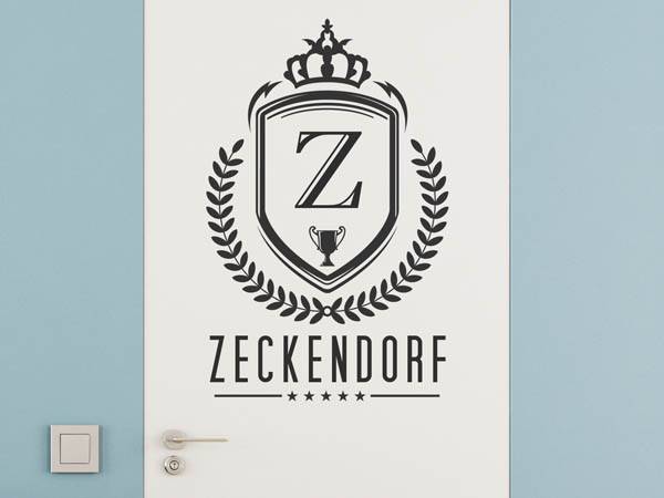 Wandtattoo Zeckendorf Wappen
