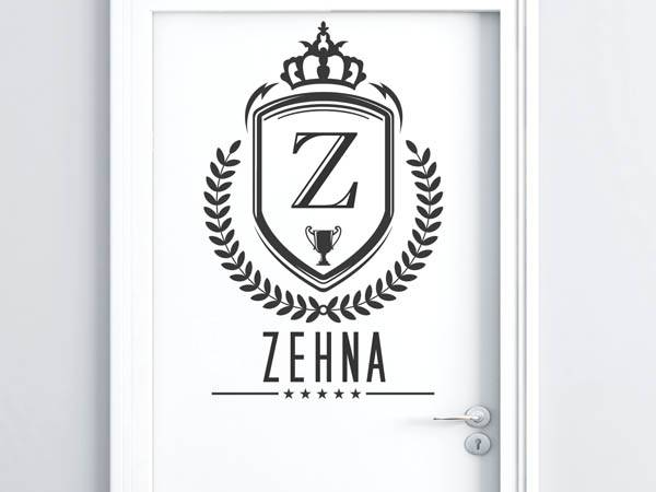Wandtattoo Zehna Wappen