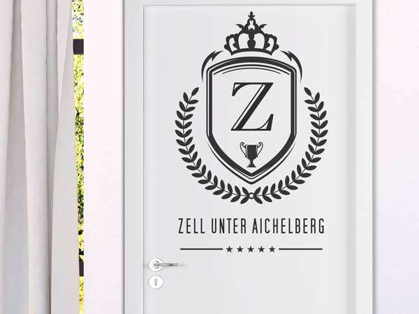 Wandtattoo Zell unter Aichelberg Wappen