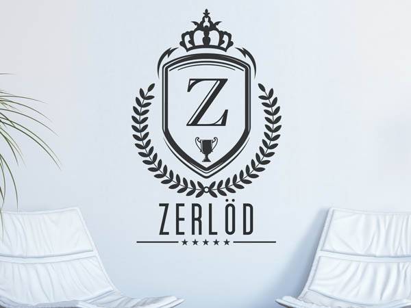 Wandtattoo Zerlöd Wappen