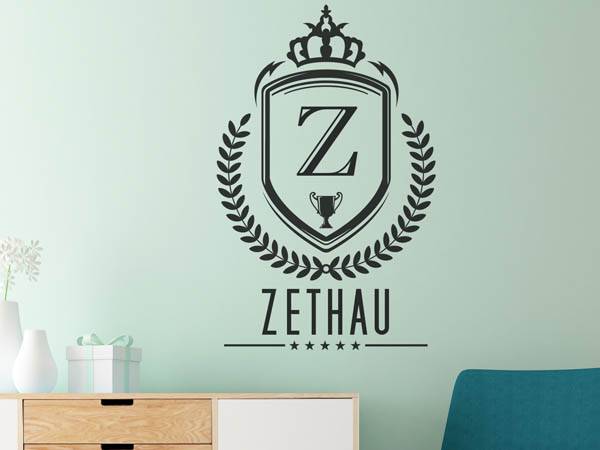 Wandtattoo Zethau Wappen