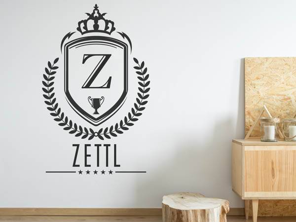 Wandtattoo Zettl Wappen
