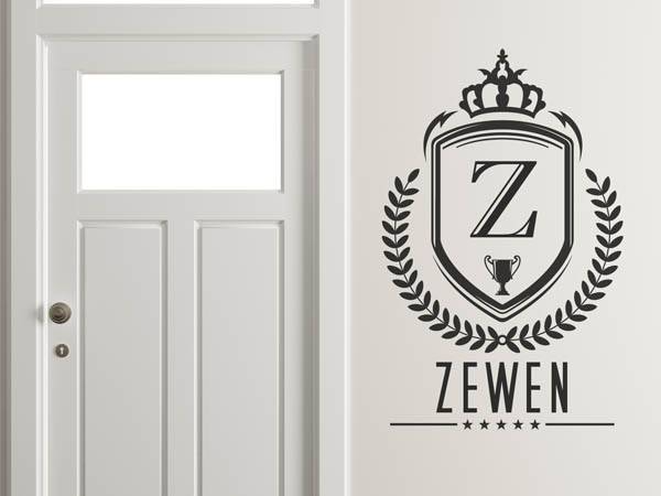 Wandtattoo Zewen Wappen