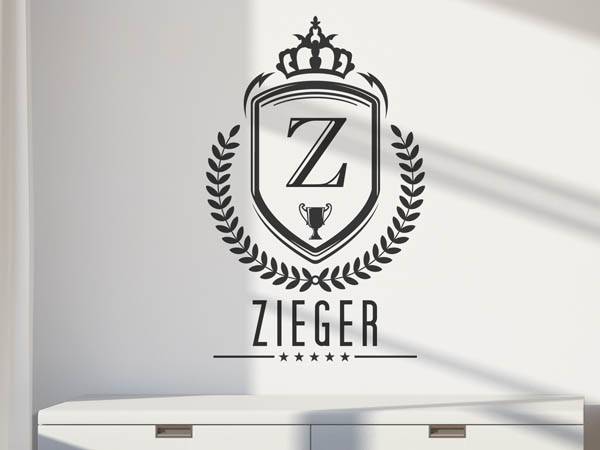 Wandtattoo Zieger Wappen