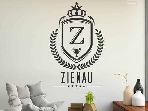 Wandtattoo Zienau Wappen