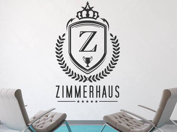 Wandtattoo Zimmerhaus Wappen