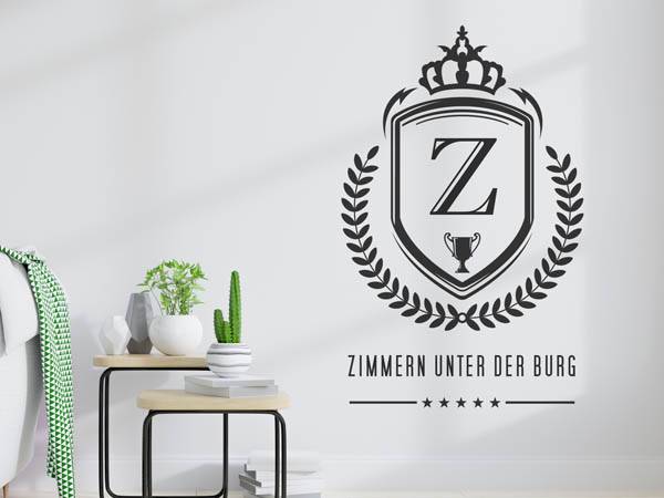 Wandtattoo Zimmern unter der Burg Wappen