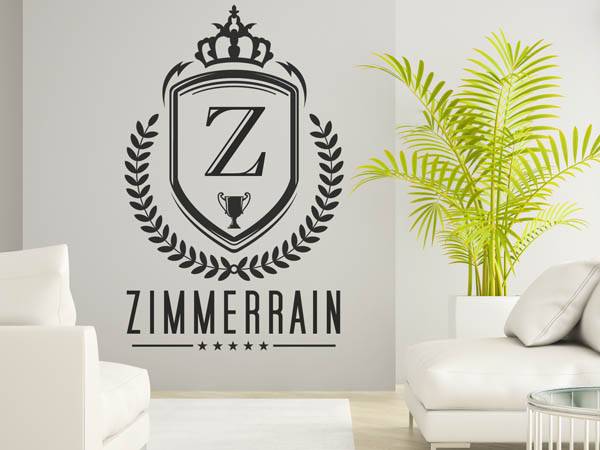 Wandtattoo Zimmerrain Wappen