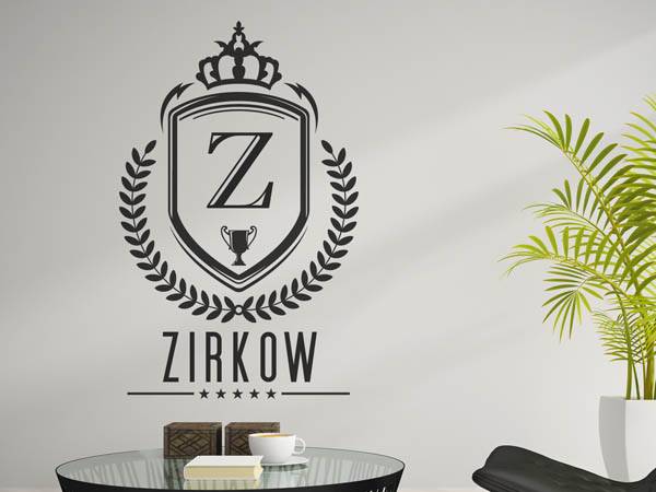 Wandtattoo Zirkow Wappen