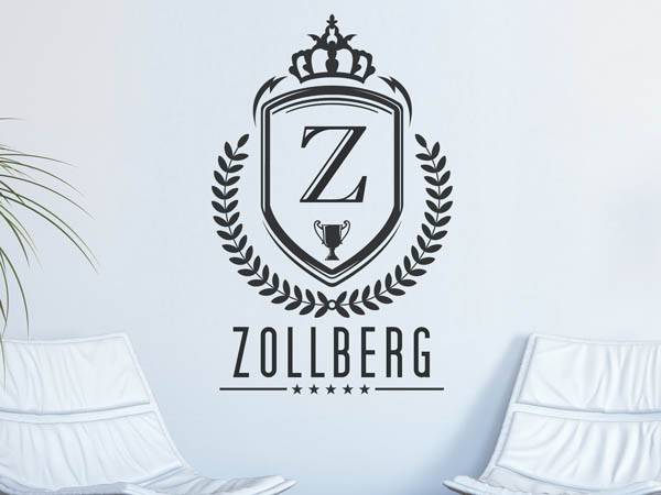 Wandtattoo Zollberg Wappen