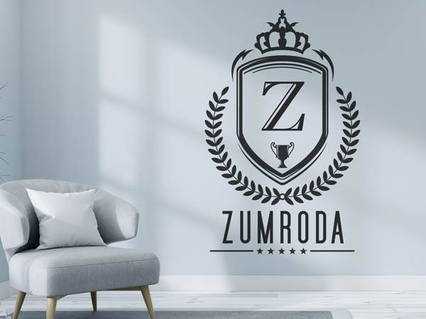 Wandtattoo Zumroda Wappen