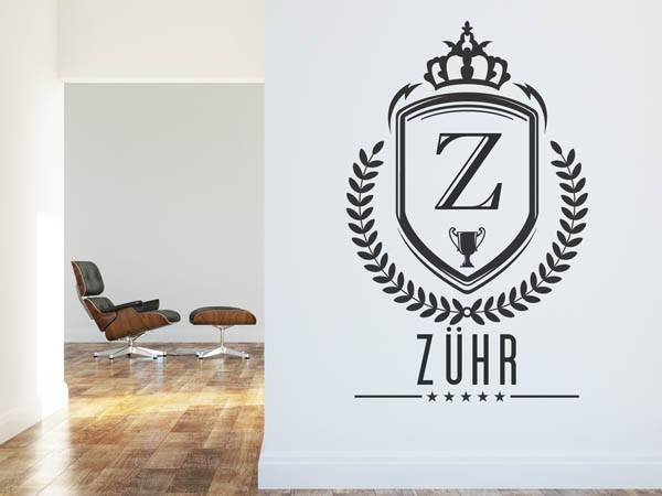 Wandtattoo Zühr Wappen